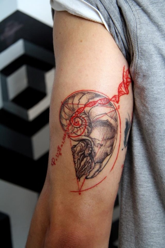 40 Amazing Fibonacci Tattoo Designs | TattooAdore